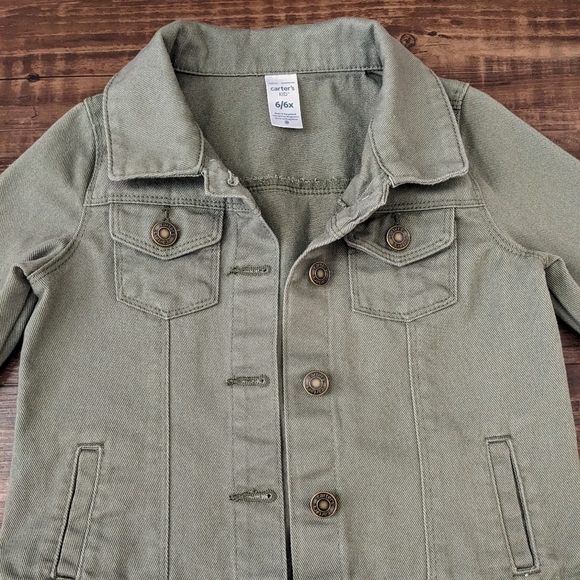 Carter's Olive Green Denim Jacket - Picture 7 of 11